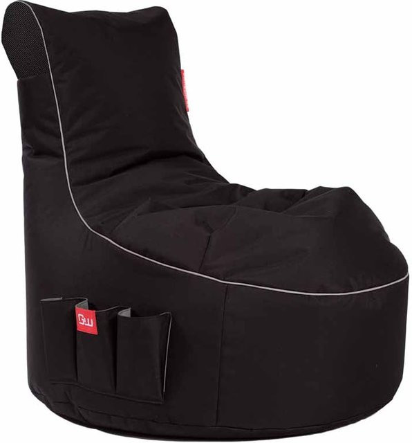 Gamewarez Gaming Sitzsack Classic Cosmic Lightning in Schwarz/Grau aus Fabric - Bild 1