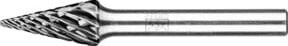 PFERD TOOLS Hartmetall Hochleistungsfrässtift STEEL Spitzkegel SKM in Silber, Durchmesser: 10 mm, Länge: 20 mm, Schaft-Durchmesser: 6 mm, HICOAT Stahl - Bild 1