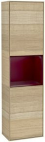 V&B Hochschrank Finion Wandbeleuchtung mit LED-Beleuchtung und Glastüren, B/T/H: 41,8 x 27,0 x 151,6 cm - Bild 1