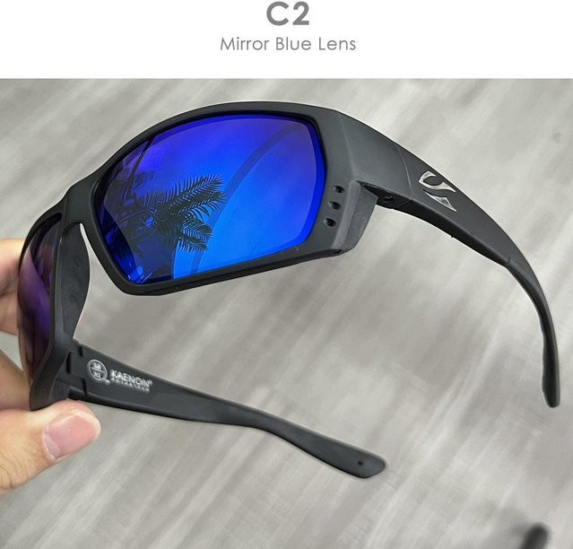 KAENON Sonnenbrille, Square, Vollrand, TR90, Schwarz, Herren, polarisiert - Bild 1