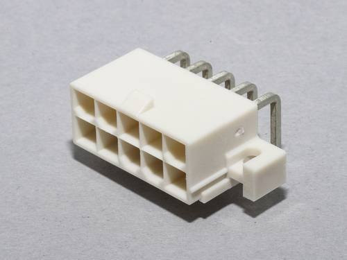 Molex Einbau-Stiftleiste Standard 39291107 in Weiß aus Kunststoff - Bild 1