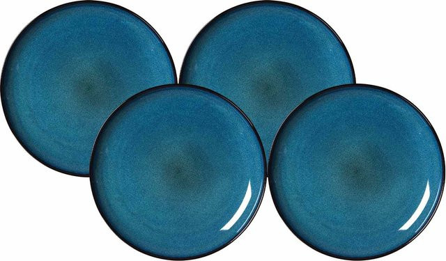 Ritzenhoff & Breker Speiseteller Bali Blue aus Keramik, 6er Set, Durchmesser: 27,5 cm - Bild 1