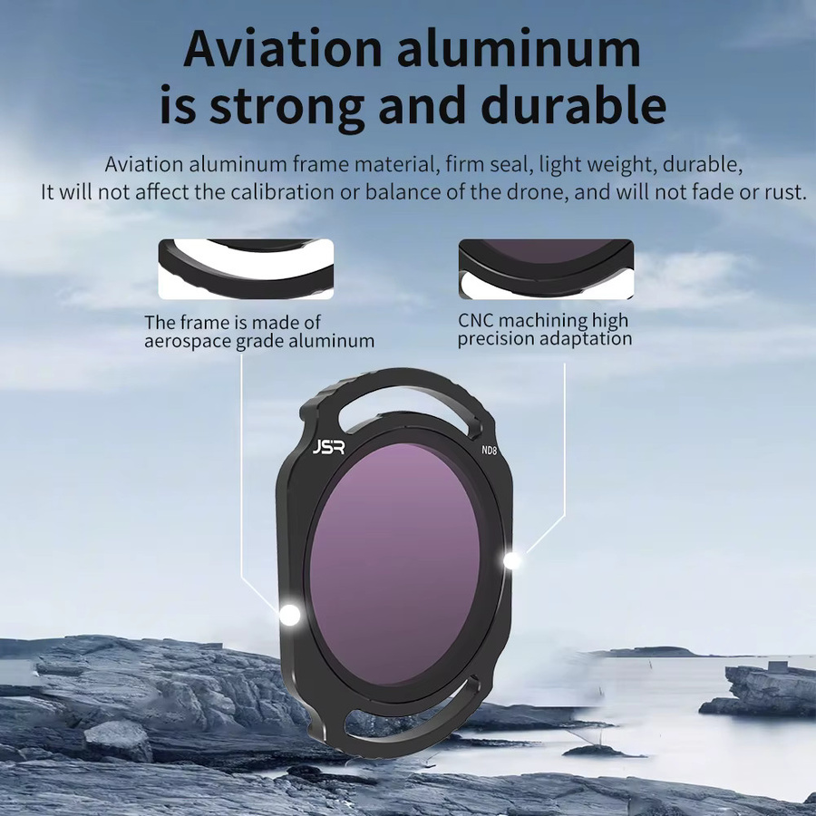 DJI Objektivfilter Set MCUV CPL ND NDPL für DJI O4L DJI O4 Air Unit PRO und Avata 2 in Schwarz - Bild 3