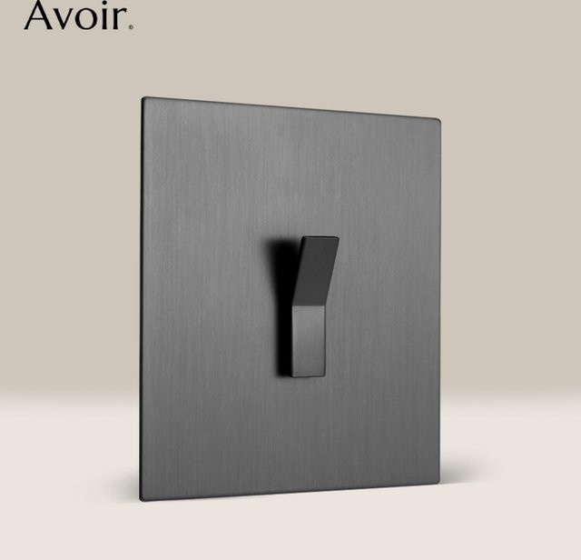 Avoir Wand-Drucktastenschalter Y-Typ Ein-/Aus-Wippschalter in Grau - Bild 1
