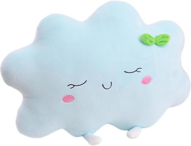 Yiran toy Squishy Sonne und Wolke Plüschkissen in Blau, ultra weiches Himmelkissen für Auto, Sofa oder Stuhl, Breite: 35 cm - Bild 1