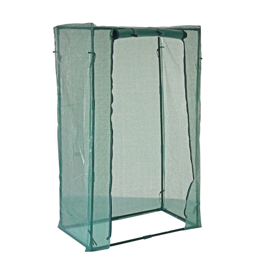 MCW Gewächshaus D65 Foliengewächshaus Frühbeet in Grün mit Reißverschluss und halbtransparenter Gitterfolie, B/T/H: 150 x 95 x 50 cm - Bild 2