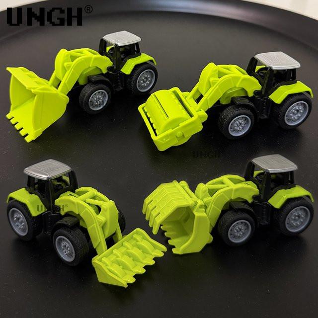 UNGH Green Fram Fahrzeug Diecast Engineering Auto Gabelstapler Modell, 4-teiliges Set - Bild 1