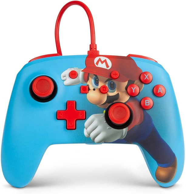 Nintendo Switch Controller Mario Punch in Blau mit 3,5 mm Klinkenanschluss - Bild 1