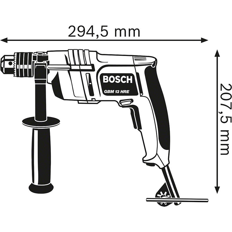 Bosch Professional Bohrmaschine GBM 13 HRE in Blau und Schwarz - Bild 4