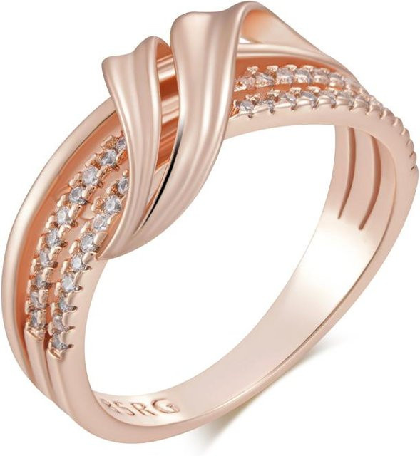 Ring Roségold, Zirkonia, Damen, Größe 10 - Bild 1