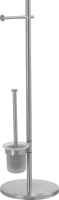 baliv WC-Bürstengarnitur ST-6815 mit Papierhalter in Silber - Bild 1