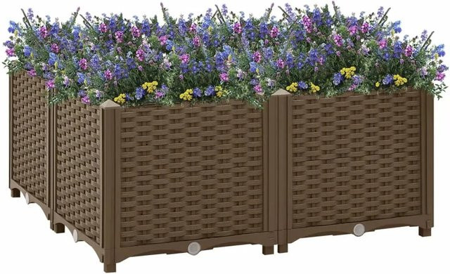 Hochbeet furnicato aus Polypropylen B/T/H: 80 x 80 x 38 cm - Bild 1