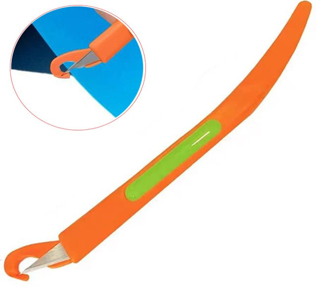 Magnetischer Vinyl Cutter Schutzgriff mit Utility-Messer für Carbonfaser-Folie und Auto-Wrap in Schwarz-Orange - Bild 1