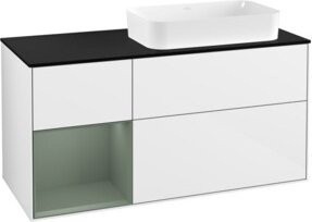 V&B Waschtischunterschrank Finion in Weiß lackiert, Breite: 120 cm, Tiefe: 50,1 cm, Höhe: 50,1 cm - Bild 1