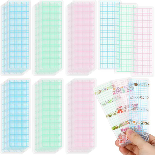 40 Stück Klebebandspender aus Kunststoff in Grün für Washi-Tape, Scrapbook und DIY-Bastelarbeiten - Bild 1