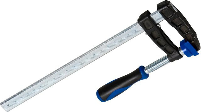 LUX-TOOLS Schraubzwinge aus Temperguss in Steel, B/T/H: 200 x 50 mm - Bild 1