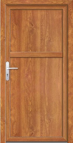 Meeth Nebeneingangstür ProM 07 in Golden Oak, goldfarben, nach innen öffnend, B: 98,0 cm, H: 200,0 cm, T: 6,0 cm - Bild 1