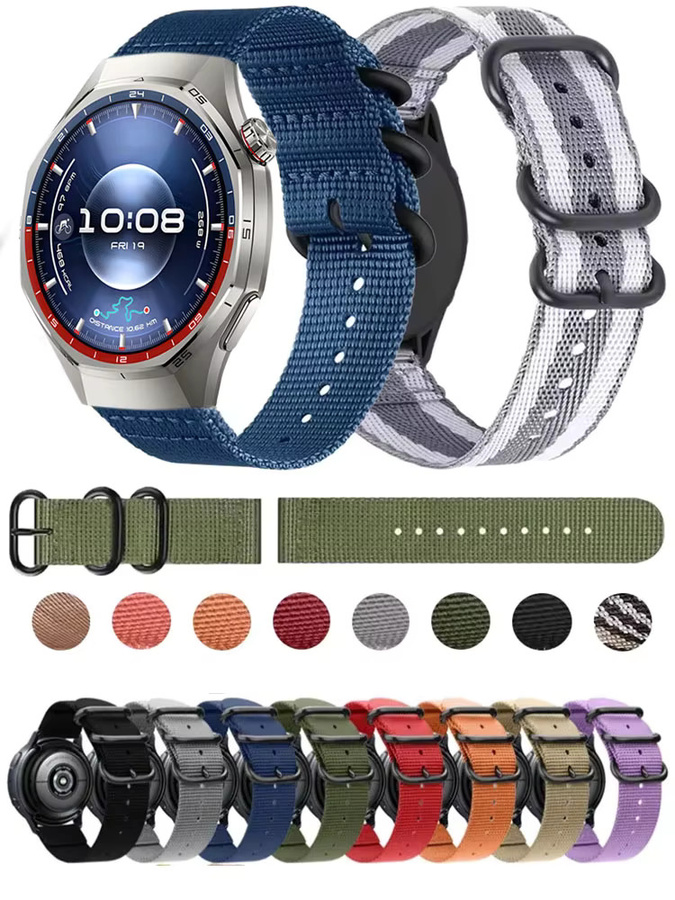 Huawei Uhrenarmband Nylon, 22 mm, Unisex, Bunt - Bild 3