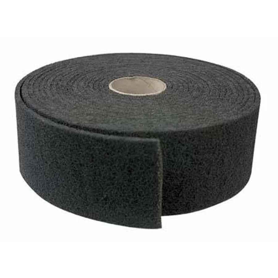 FeNau Schleifvlies für Metall in Schwarz, Korn 280, Breite: 100 mm, Länge: 10 m - Bild 2