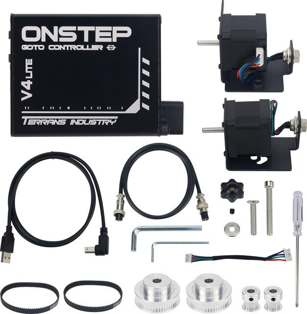 HAMGEEK V5-Lite V5-Pro Onstep EXOS2 EQ3D Äquatoriale Montierung V5 GOTO Upgrade Kit Biaxial Tracking Astronomisches Zubehör in Schwarz - Bild 1