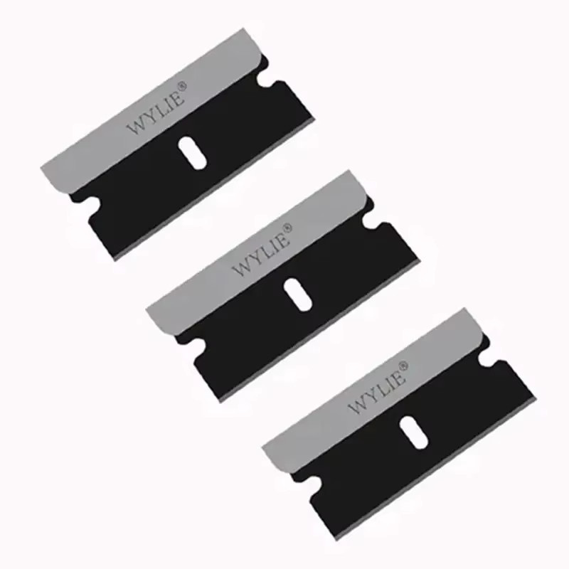 WYLIE WL-009 Single Edge Klingen Set, 100 Stück, Schwarz, Reparaturwerkzeug zum Schaben und Hebeln von Telefonrahmen und Glasabdeckungen - Bild 3