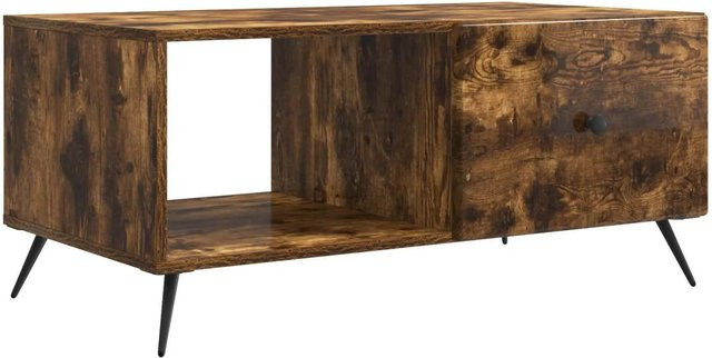 vidaXL Couchtisch aus Holzwerkstoff in Geräuchert Eiche, B/T/H: 90 x 50 x 40 cm - Bild 1