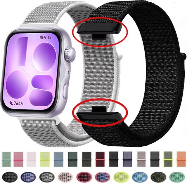 Uhrenarmband Nylon, Smartwatch Armband, Unisex - Bild 1