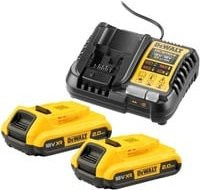 DEWALT Akku-Kit Starter-Set DCB1104D2, 18V, Gelb-Schwarz - Bild 1
