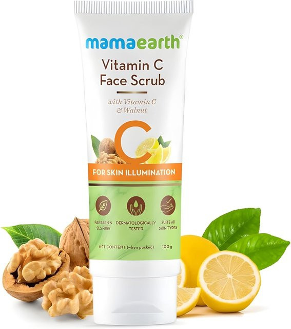 Mamaearth Vitamin C Gesichtspeeling, 100g, Normale Haut - Bild 1