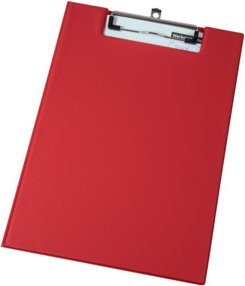 Eichner PVC-Klemm-Mappe A4 in Rot, unbedruckt - Bild 1