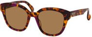Kenzo KZ 40157 I Sonnenbrille, Quadratisch, Vollrand, Kunststoff, Damen, rot, braun - Bild 1