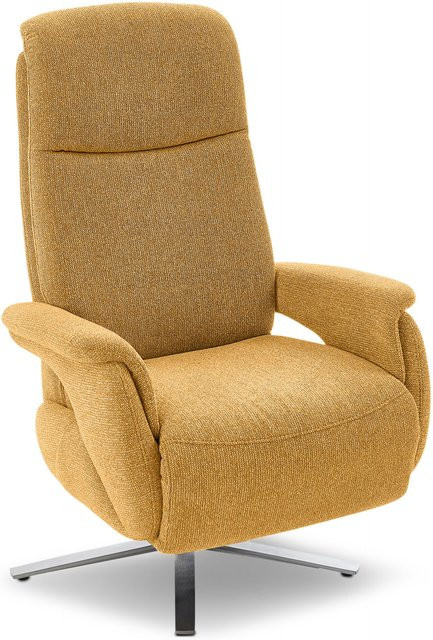 Relaxsessel MONDO MENTO LAZYLINE in Mustard mit Armlehnen und Stoffbezug - Bild 1