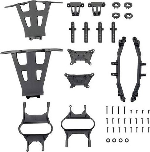 Reely RE-7763652 Ersatzteil Bumper & Dämpferbrücken, Zubehör, Kunststoff, Schwarz - Bild 1