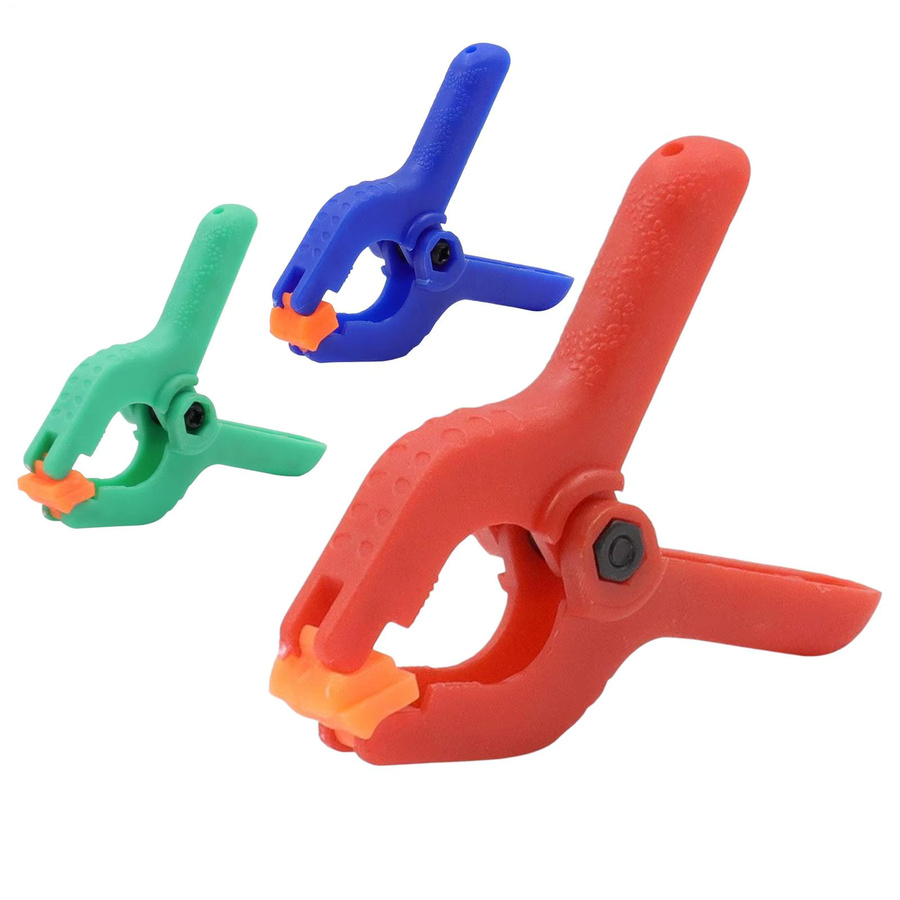 5 Stück verstellbare Clips für Ballonbogen-Hintergrund in Grün aus Kunststoff, B/H: 6,2 x 5,5 cm - Bild 1