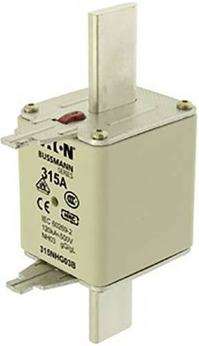 Eaton NH-Sicherung 315NHG03B D03 315A 500V mit mechanischer Sicherungsanzeige, 3 Stück, Silber - Bild 1