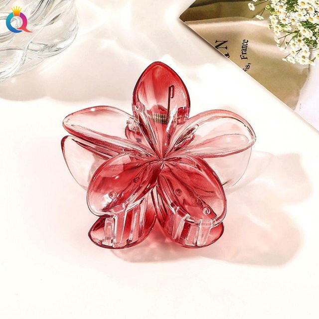 Haarspange Jingt, Blumenform, rot, Mädchen - Bild 1