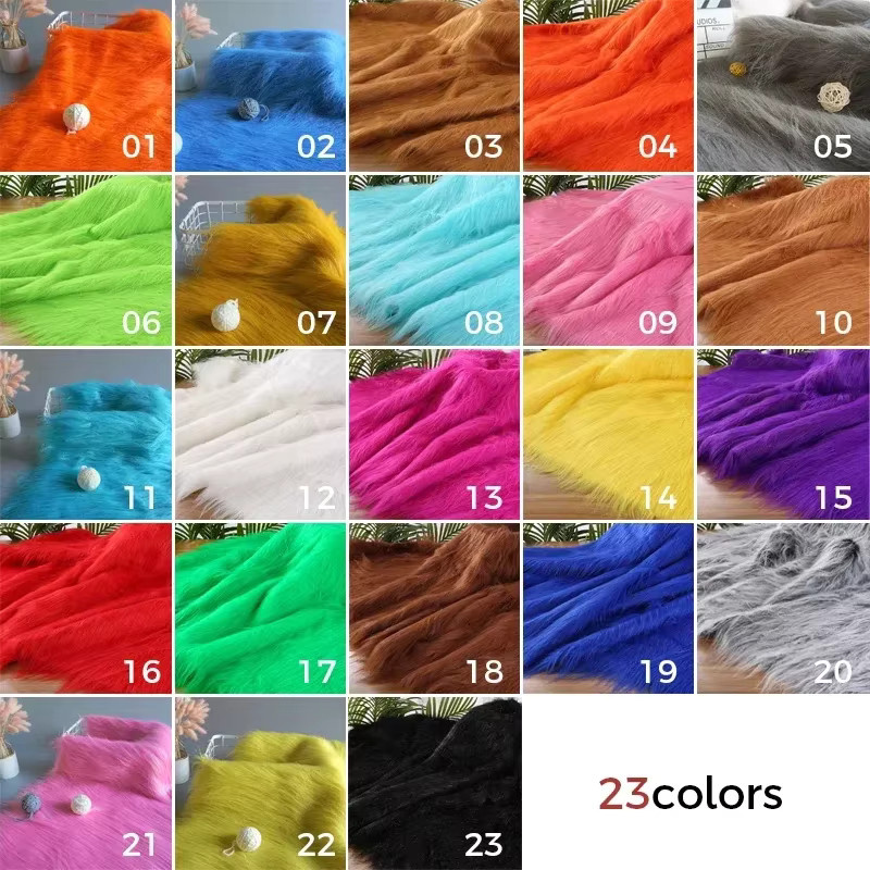 Weicher Kunstfuchspelzstoff als Plüschmaterial für DIY-Projekte und Heimdekoration, Breite: 50 cm, Länge: 170 cm - Bild 3