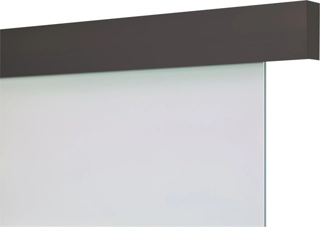 Skyscope Schienen-Set Baseline für 1-flächiges Glas in Schwarz Matt aus Aluminium inklusive Rundgriff, Breite: 1900 mm - Bild 1