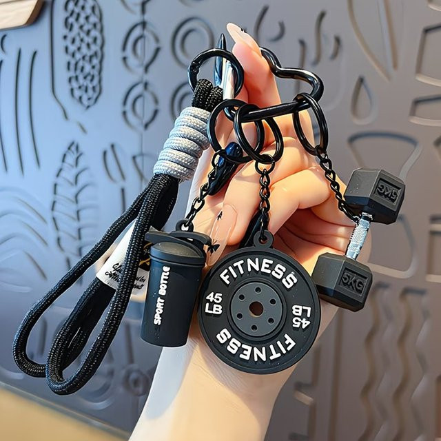 M Fitness Schlüsselanhänger Gewichtsplatte, Unisex - Bild 1