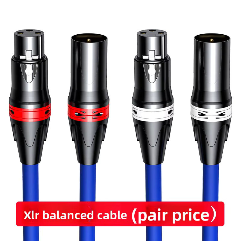 Tanner Pro Sky Blue 6N XLR-Mikrofonkabel aus sauerstofffreiem Kupfer, versilbertes symmetrisches Audiosignalkabel in Blau - Bild 3