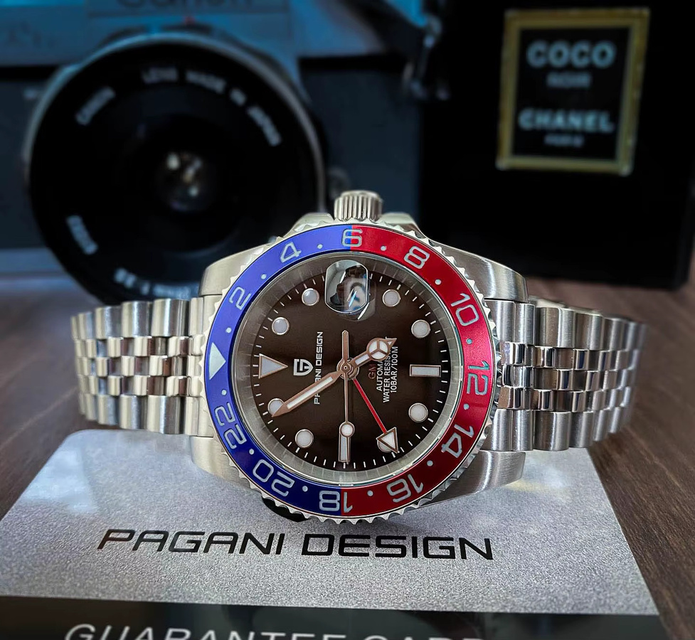 PAGANI DESIGN GMT Automatikuhr, Edelstahl, 40 mm, Herren - Bild 2