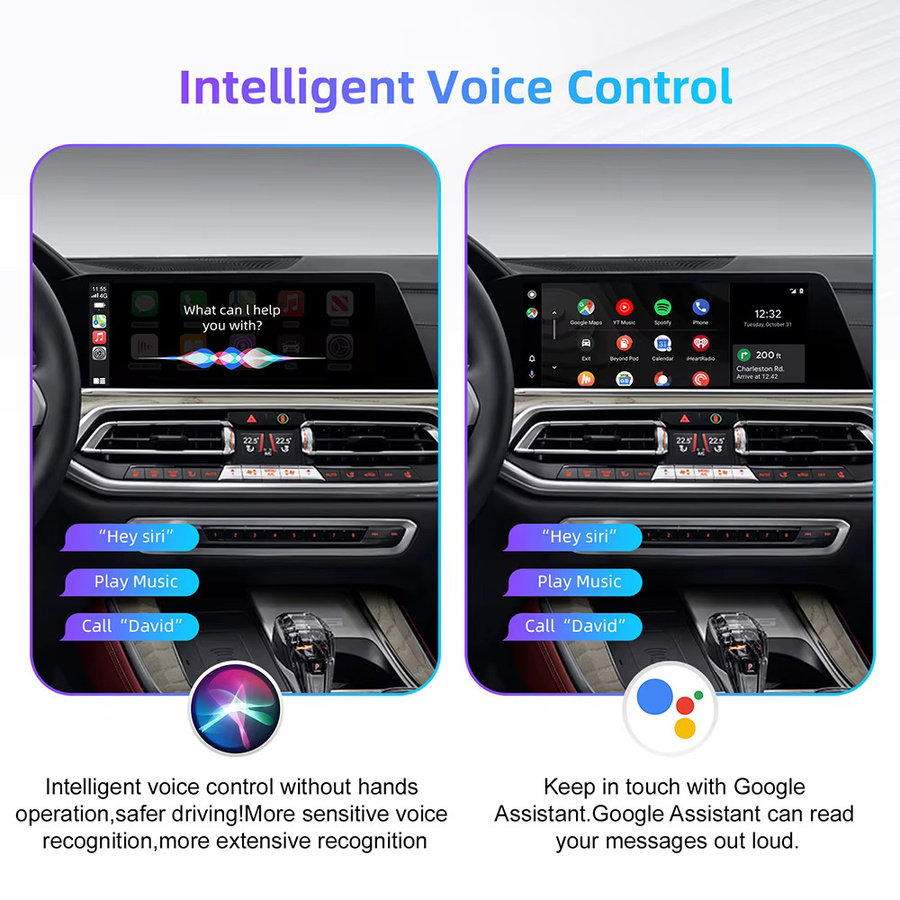 ANYFAR Kabelloses CarPlay und Android Auto Interface für Mini CIC NBT R56 R57 R58 R59 R60 R61 Hardtop Countryman Cooper Clubman in Schwarz - Bild 2