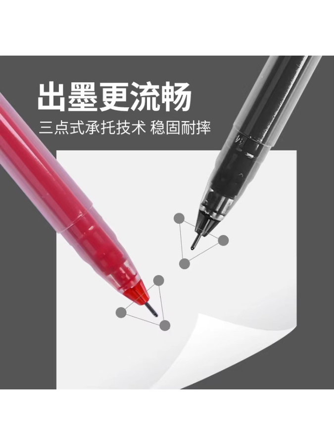 M&G Präzisions-Gelstift mit 0,5 mm feiner Spitze in Schwarz, Blau oder Rot - Bild 4