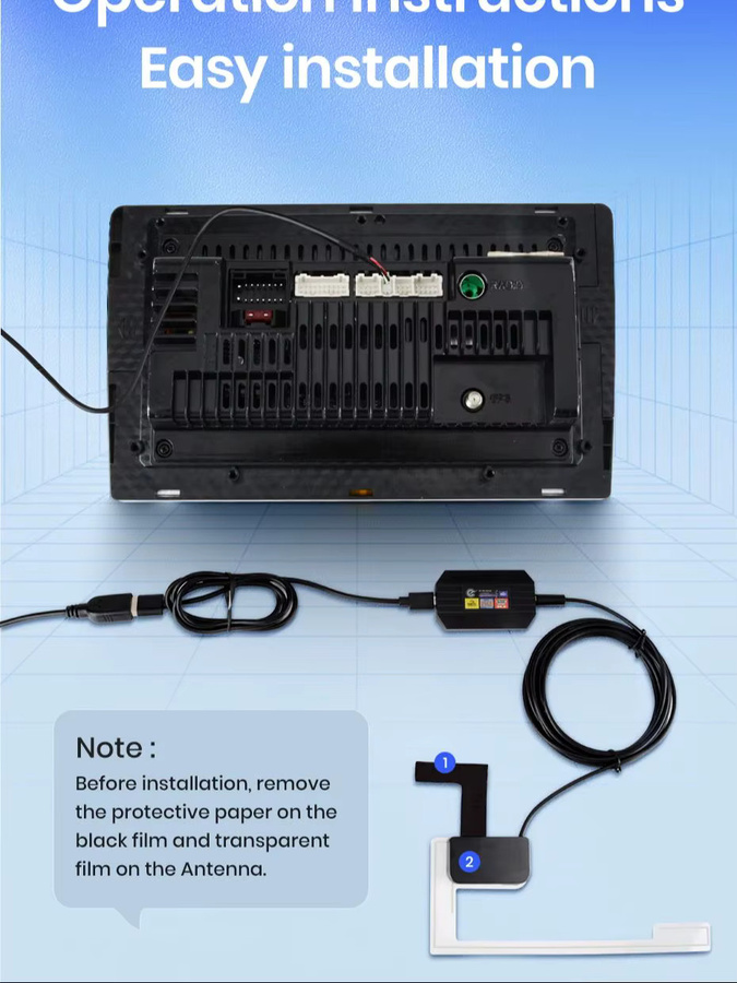 Junsun DAB+ Antenne mit USB-Adapter und GPS-Signalempfänger für Android Autoradios in Schwarz - Bild 7