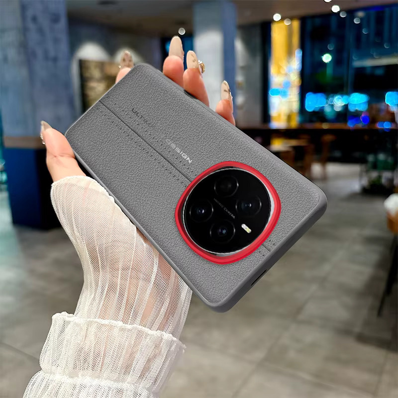 ELVEV Business PU-Leder Schutzhülle für Honor Magic 7 Pro, 7 Lite, X60 Pro, X9C, 7 RSR in Schwarz mit weicher TPU-Kante und ultradünner Abdeckung - Bild 1