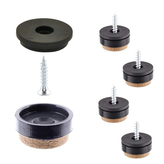 Wagner Filzgleiter QuickClick Syno Slim 12-teilig Ø 17 mm Schwarz-Braun - Bild 1