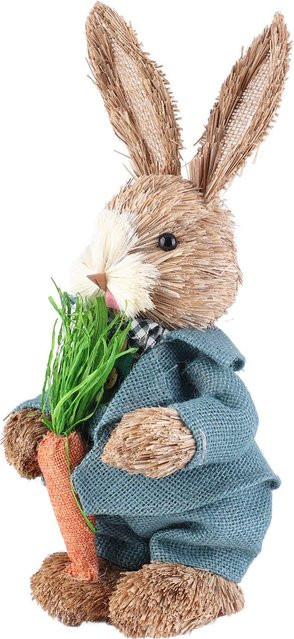 Rustikaler Hasenanhänger von TOMTOP JMS in Beige als niedliche Oster-Heimdeko - Bild 1