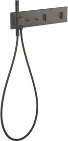 Hansgrohe Fertigset ShowerComposition UP-THM Duscharmatur mit 2 Verbr. in Brushed Black Chrome - Bild 1