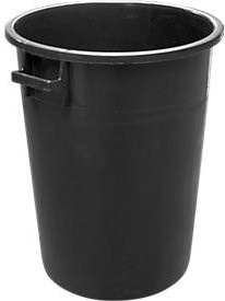 Schäfer Shop Stapelbare Tonne aus HDPE, Schwarz, 100 Liter - Bild 1
