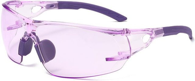 Deyiyy Schutzbrille Unisex mit Anti-Beschlag-Funktion in Violett und Transparent für Bauwesen, Labor und Outdoor-Sport - Bild 1